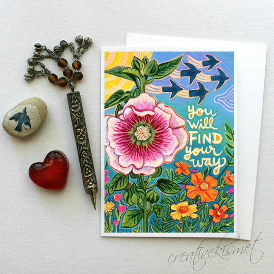 You Will Find Your Way - 5x7 Art Card with Envelope