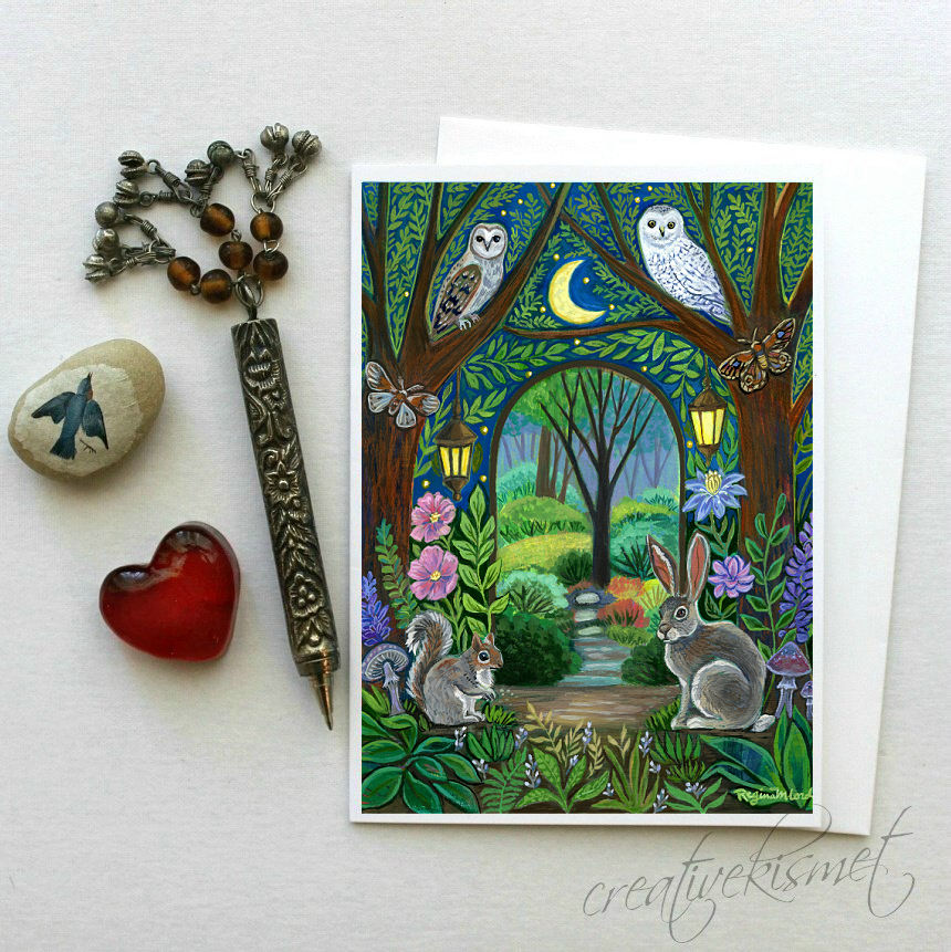 Hidden Doorway - 5x7 Art Card with Envelope