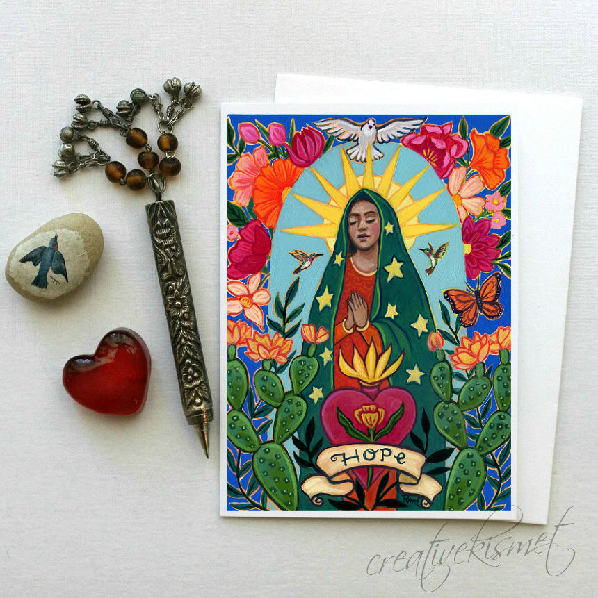Our Lady of Hope - 5x7 Art Card with Envelope