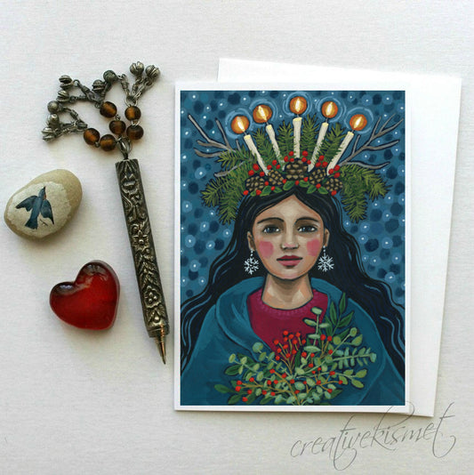 Winter Solstice - 5x7 Art Card with Envelope