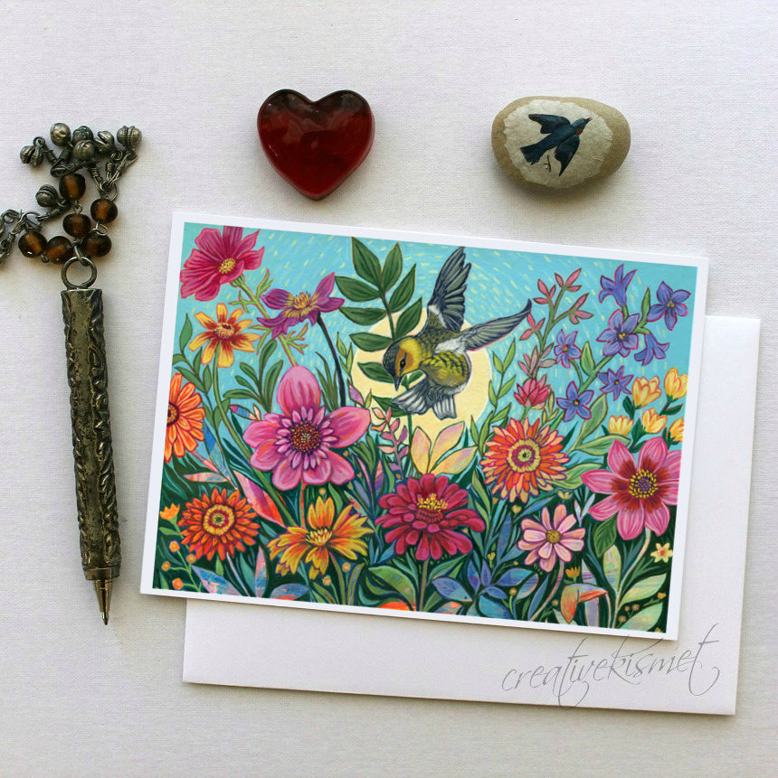 Morning Exuberance - 5x7 Art Card with Envelope