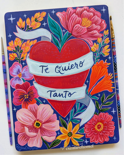 Te Quiero Tanto - 6 x 8 Original Art