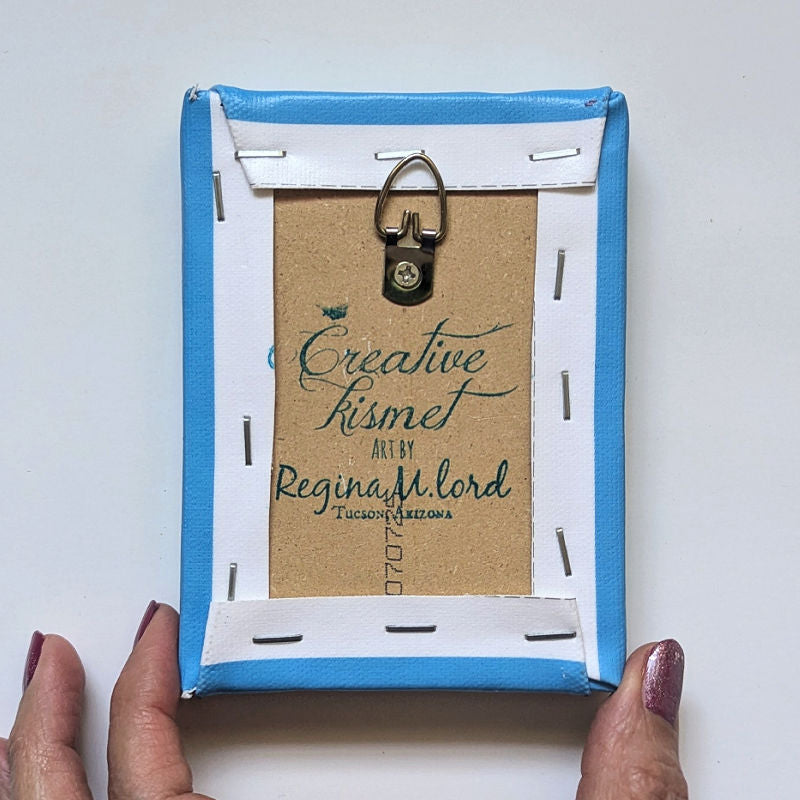 Canvas Block Print - Painted Bunting Bird