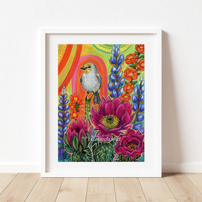 Verdin Desert Morning - Art Print