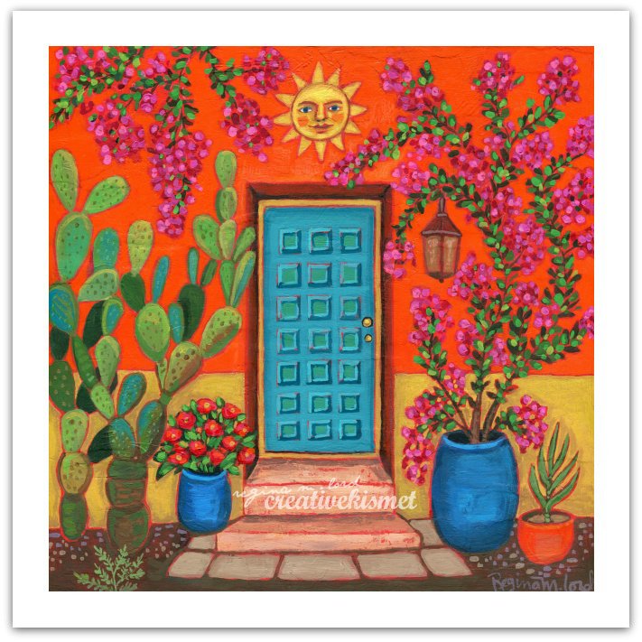 Wall Flowers in the Barrio - Art Print