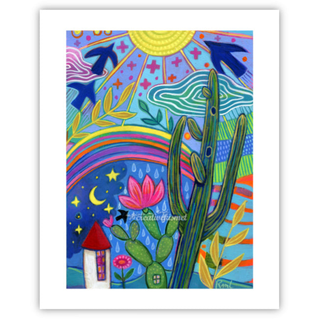 Hopeful Saguaro - Art Print