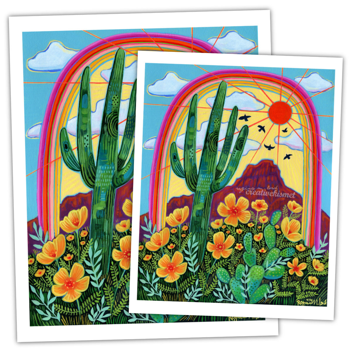 Desert Poppies - Art Print