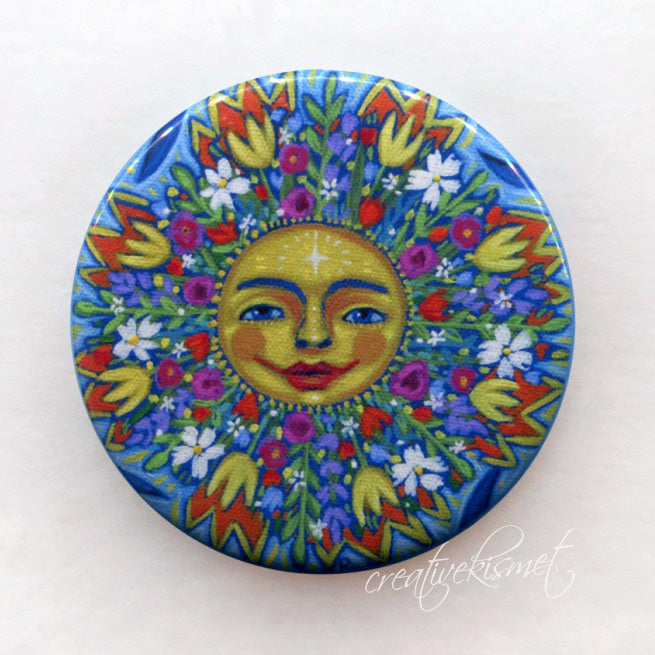 Floral Sun - Pocket Mirror