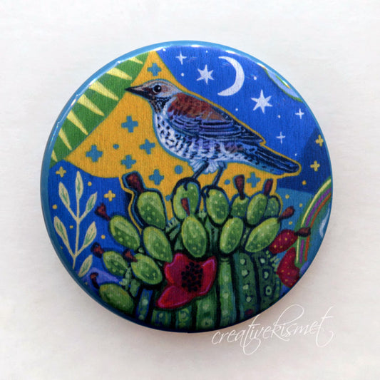 Cactus Wren - Pocket Mirror