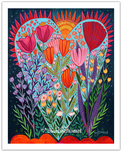 Big Blooming Love - Art Print