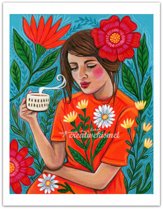 Coffee + Dreams - Art Print