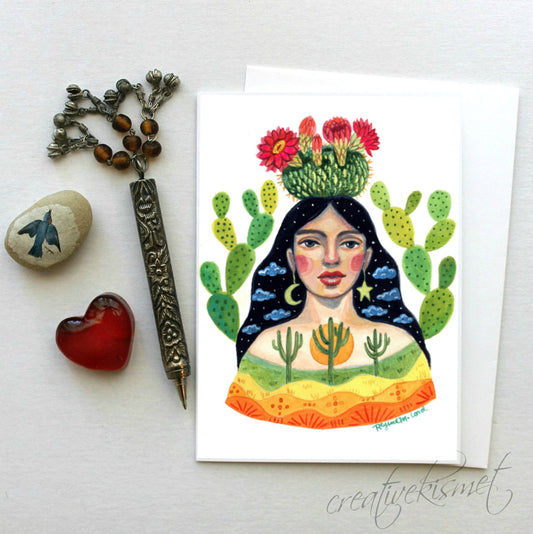 Desert Empress - 5x7 Art Card with Envelope