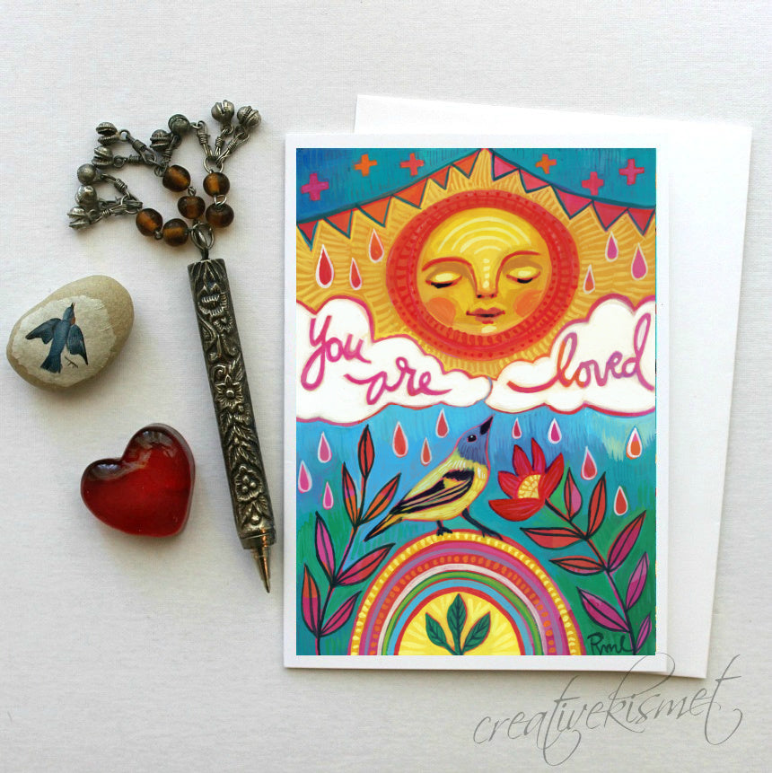 Loved - 5x7 Art Card with Envelope