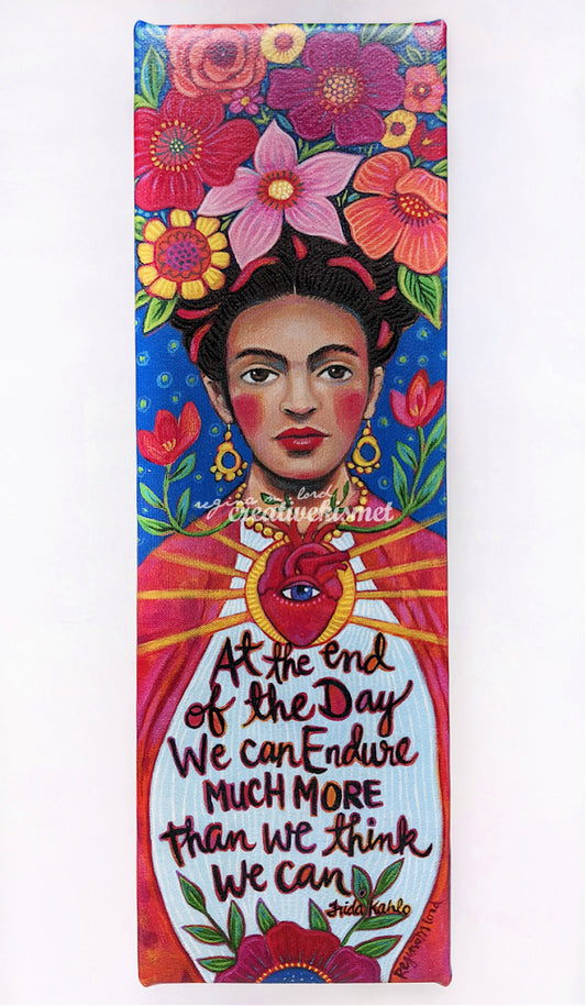 Canvas Block Print - Frida Kahlo - Endure