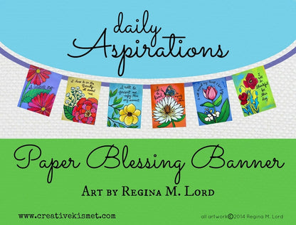 Paper Blessings Banner - Prayer Flags